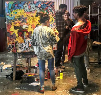 Teens Painting.